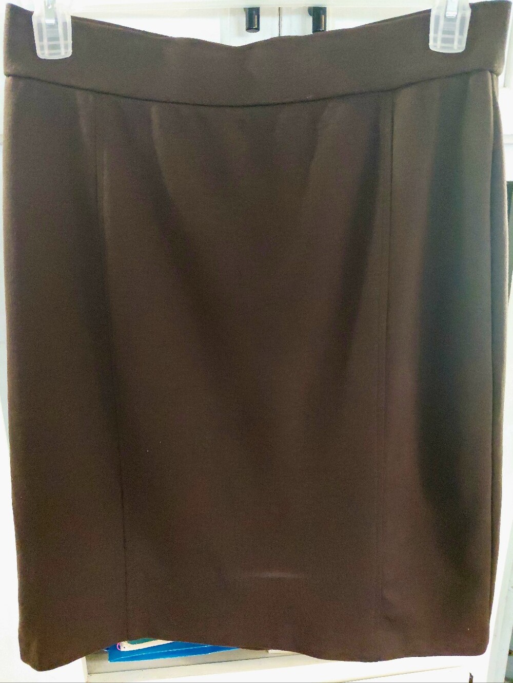Dark Brown Pencil Skirt